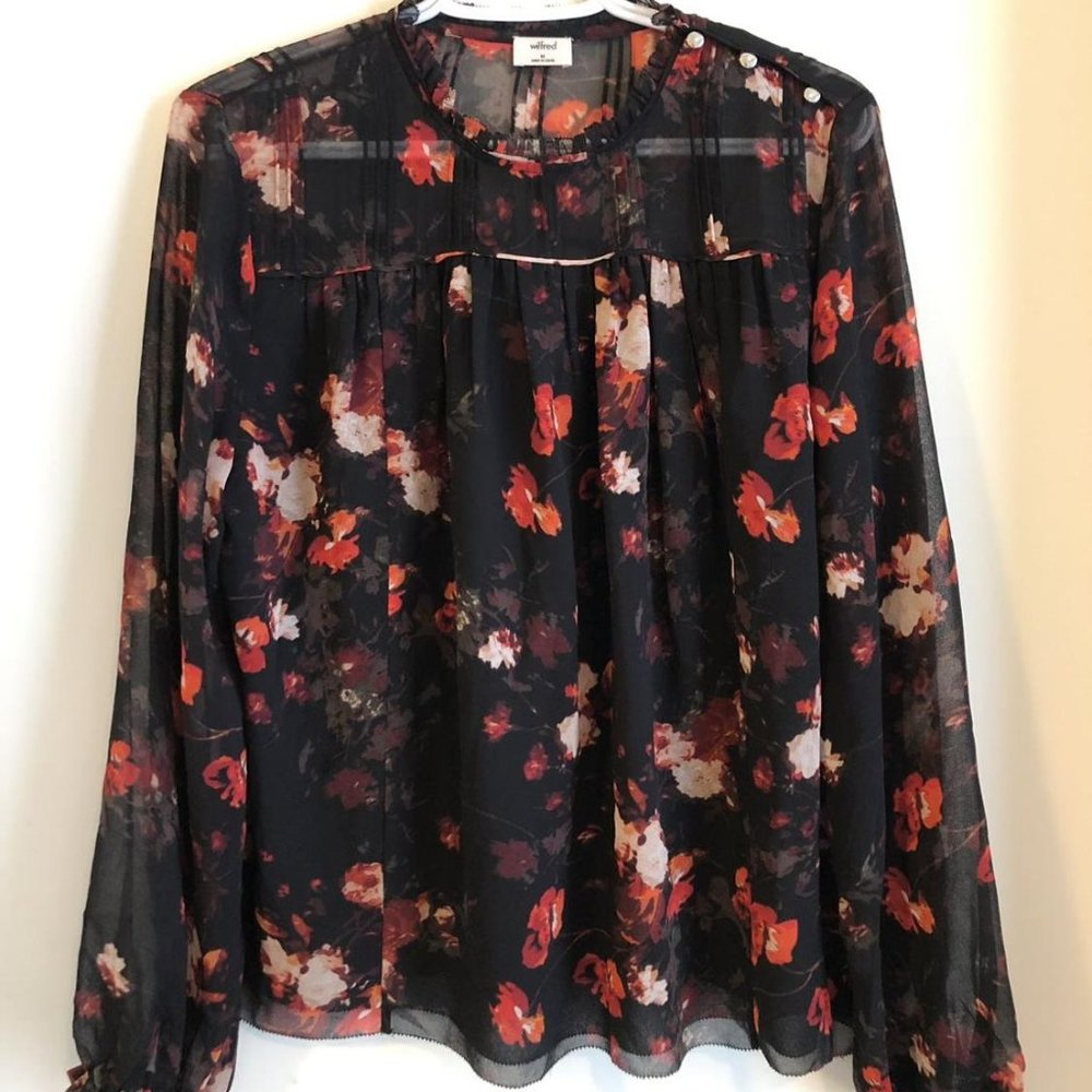 aritzia lourdes blouse xs